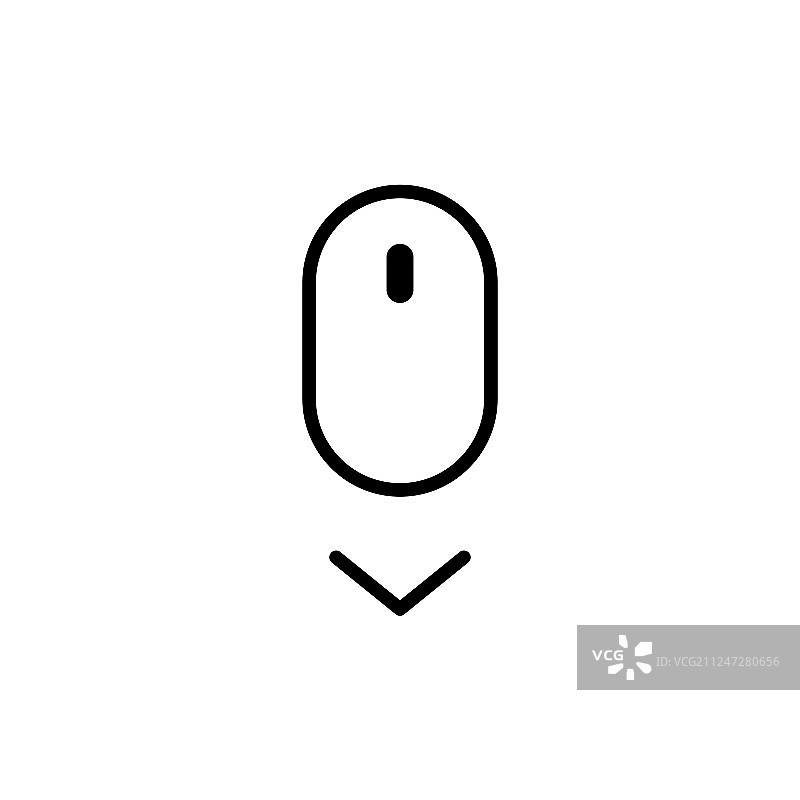 网页设计向下滚动图标图片素材