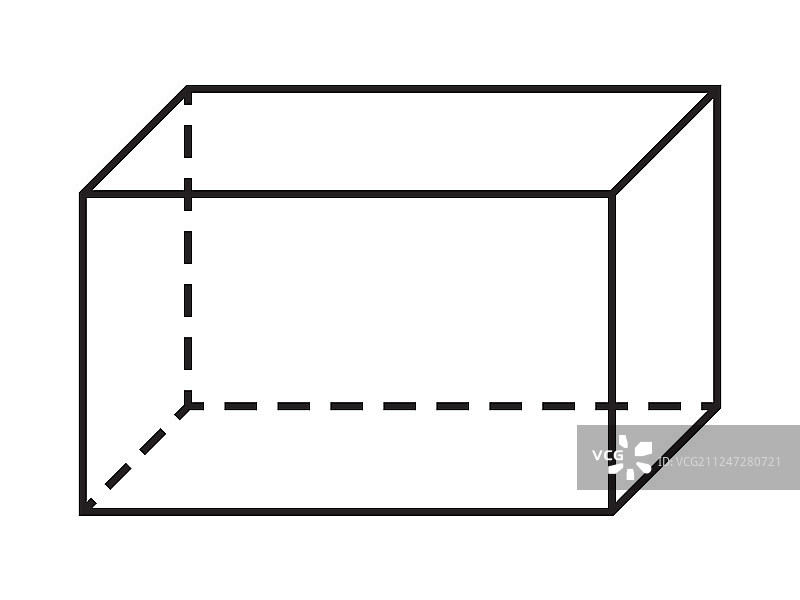 平行六面体形状几何图形图片素材