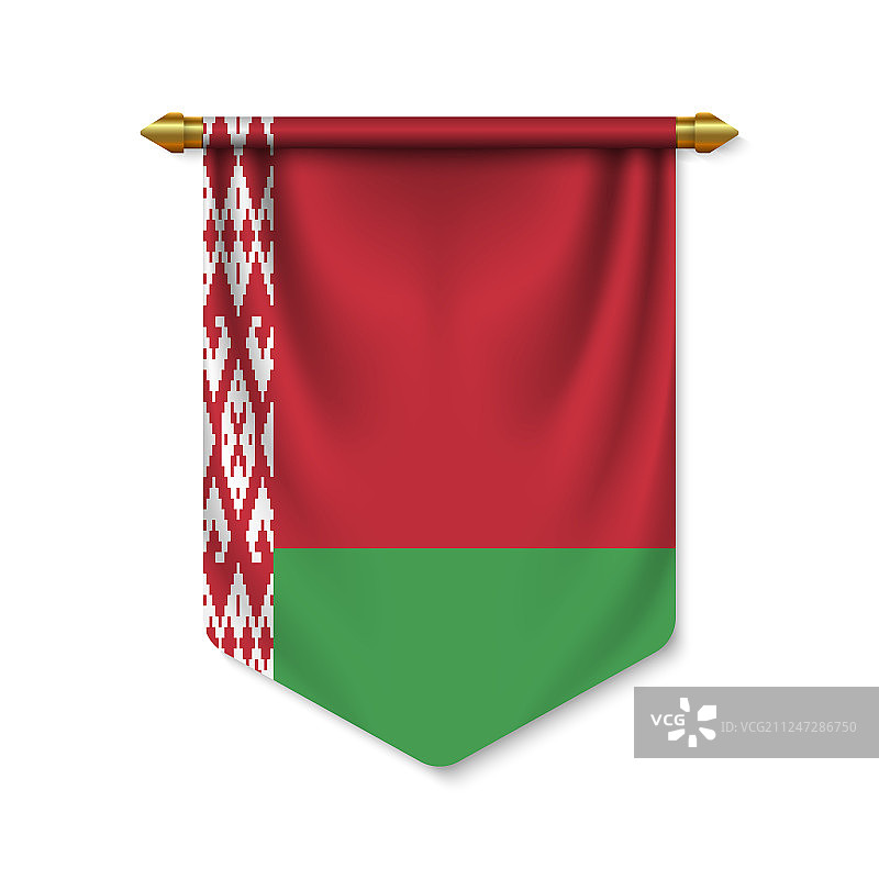 3d现实三角旗旗图片素材