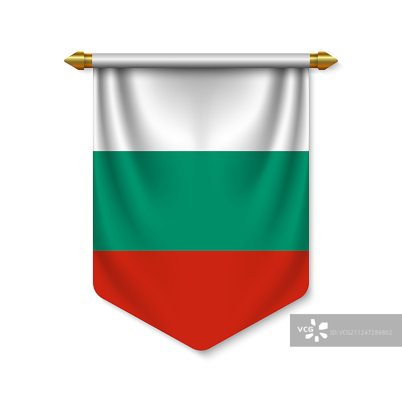 3d现实三角旗旗图片素材