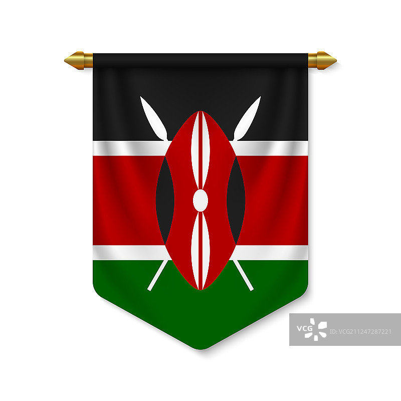 3d现实三角旗旗图片素材