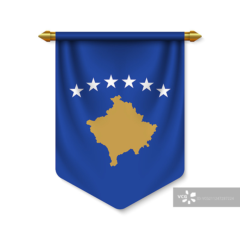 3d现实三角旗旗图片素材