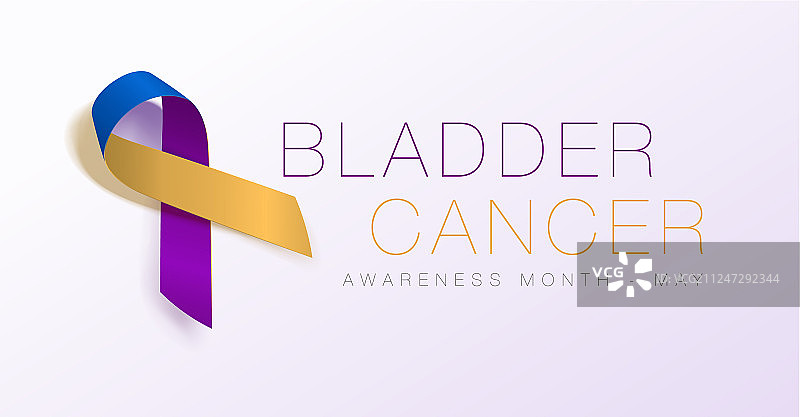 膀胱癌意识书法海报设计图片素材