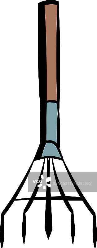 干草叉图标卡通图片素材