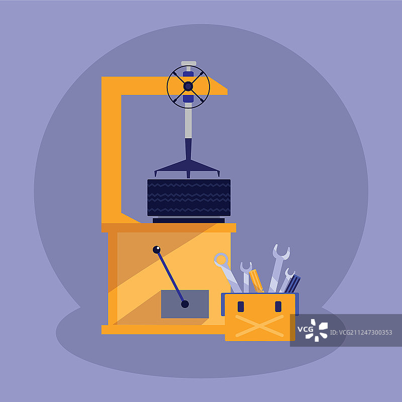 轮胎更换机图标图片素材