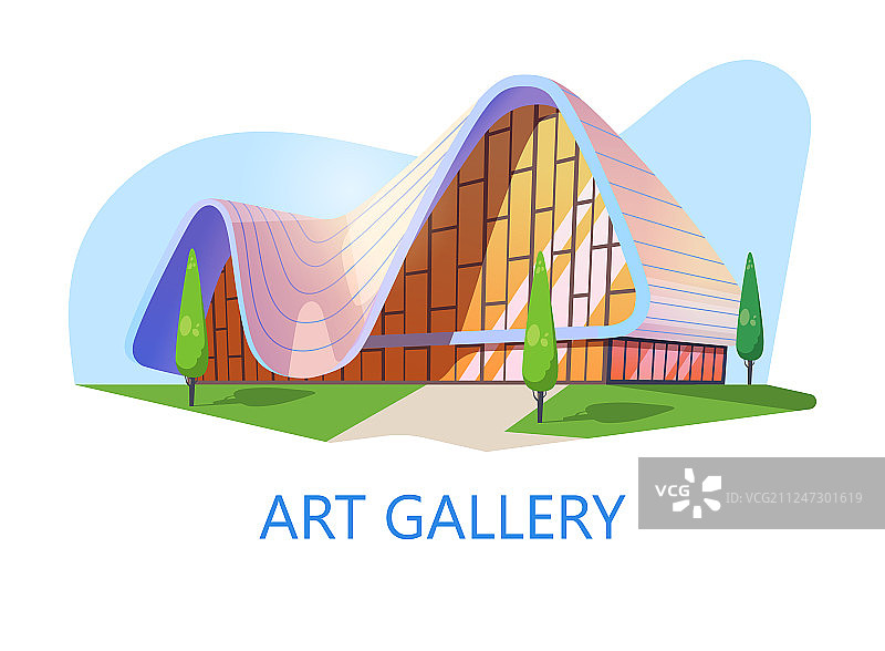 美术馆或博物馆建筑展览工作室图片素材