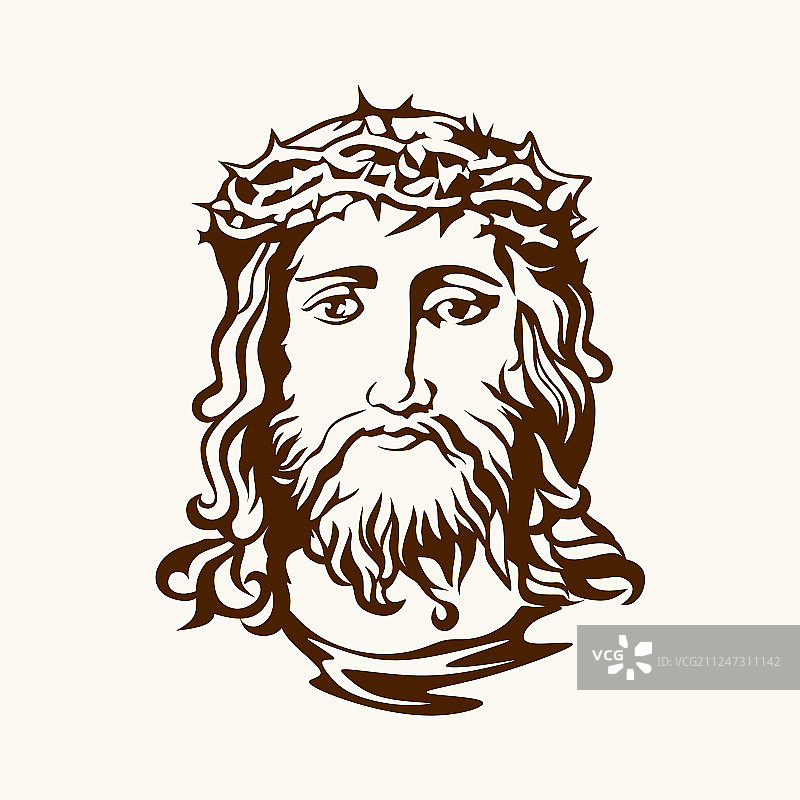 耶稣基督的脸图片素材