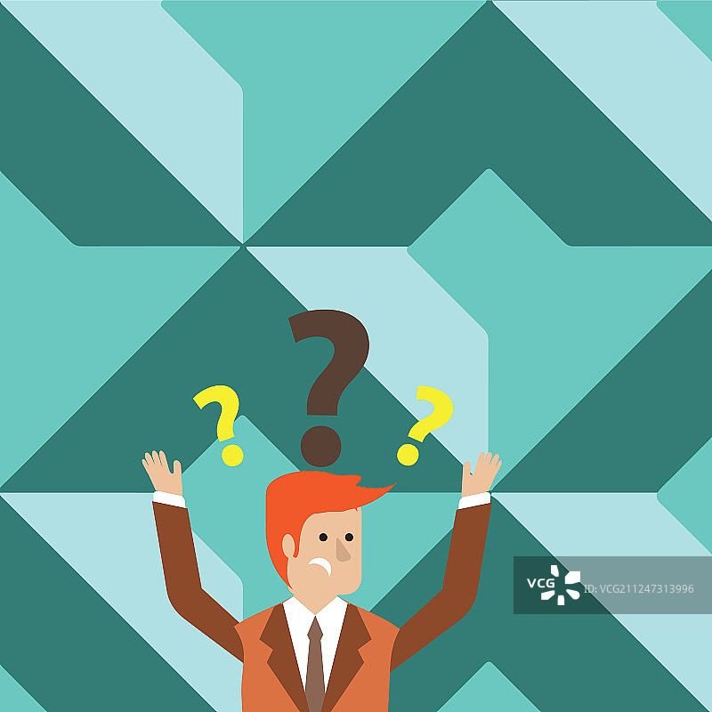 身穿商务套装，举起双臂的男人图片素材