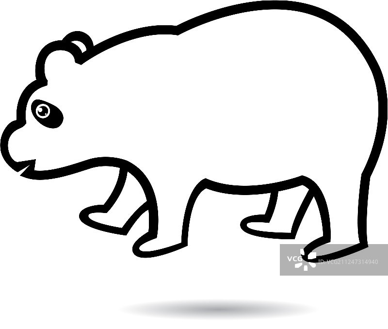熊猫logo模板图片素材