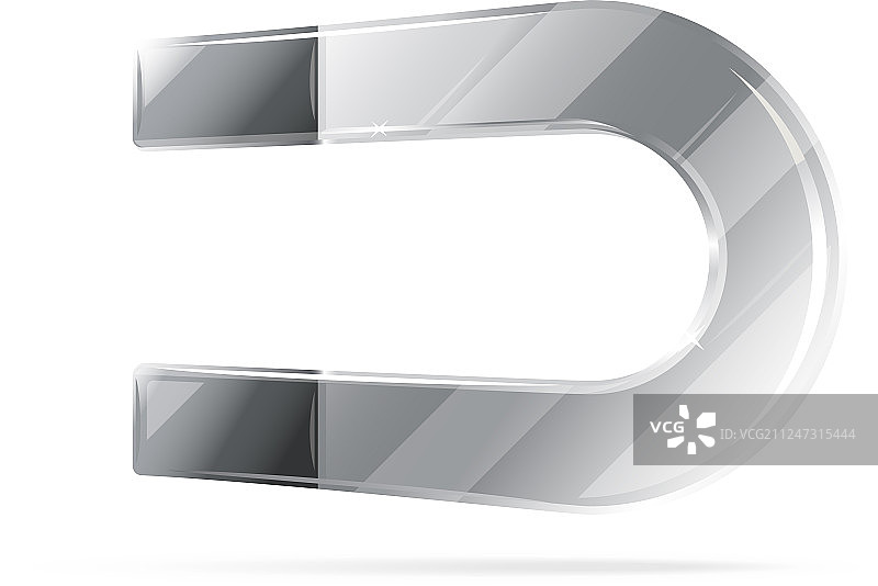 金属马蹄形磁铁图片素材