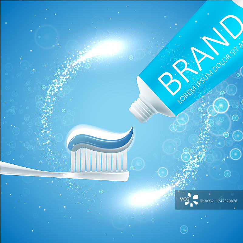 美白牙膏广告图片素材