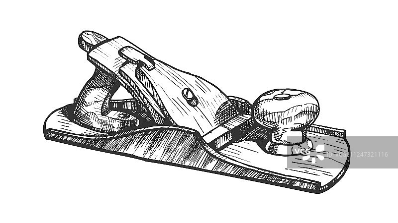 手工业刨刀特写图片素材