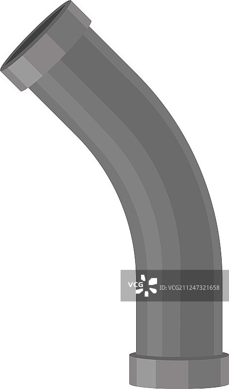 白色背景上的塑料下水道管图片素材