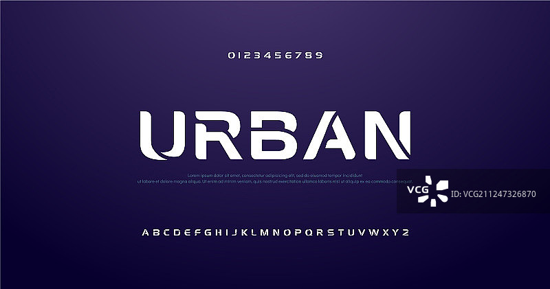 运动未来曲线波浪现代字母字体图片素材