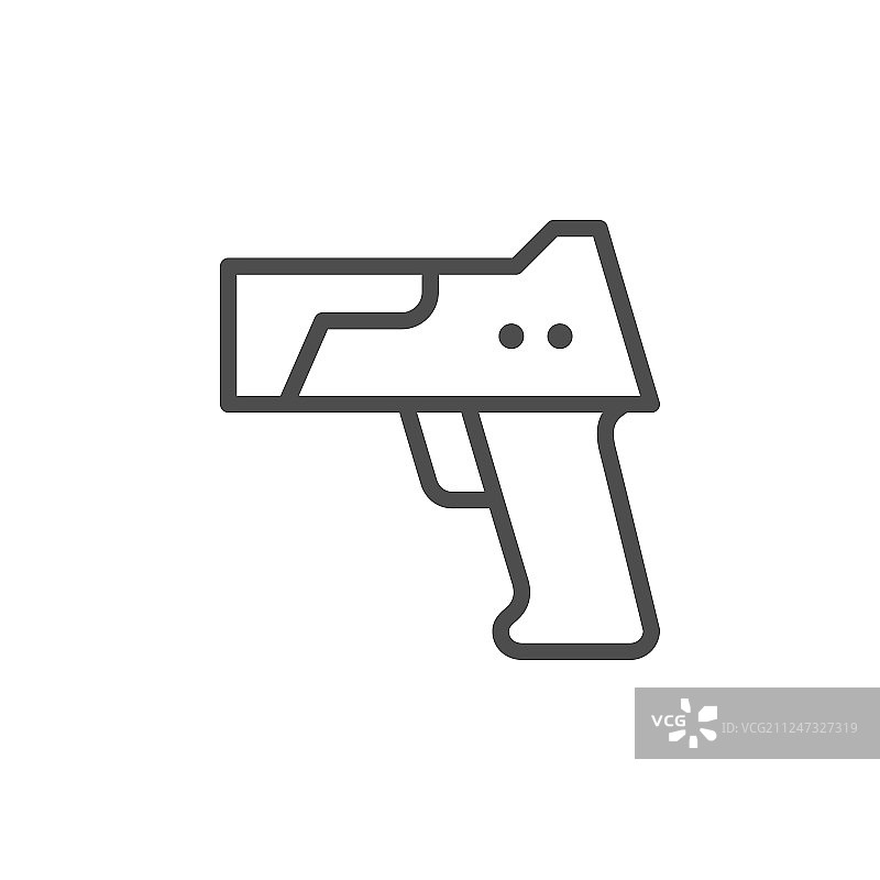 高温计线性轮廓现代图标图片素材