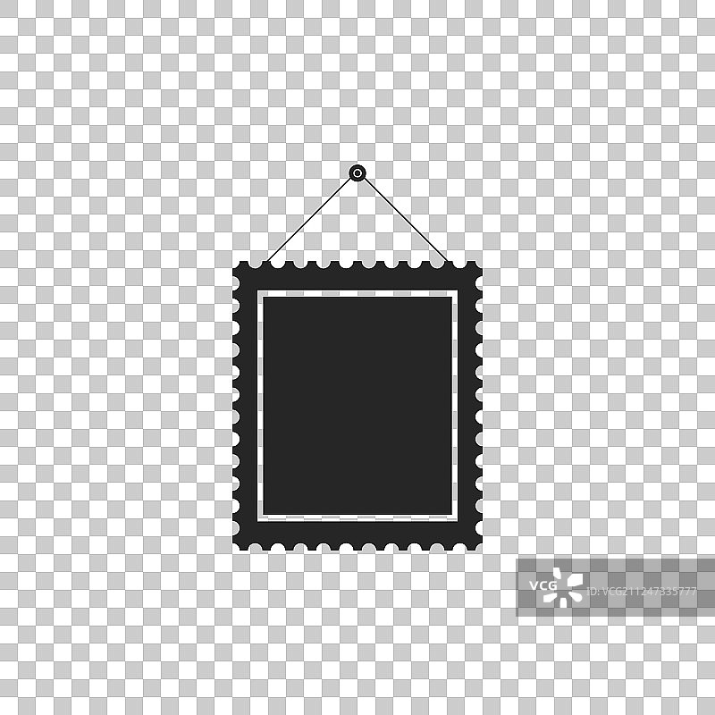 挂在墙上的长方形相框图标图片素材