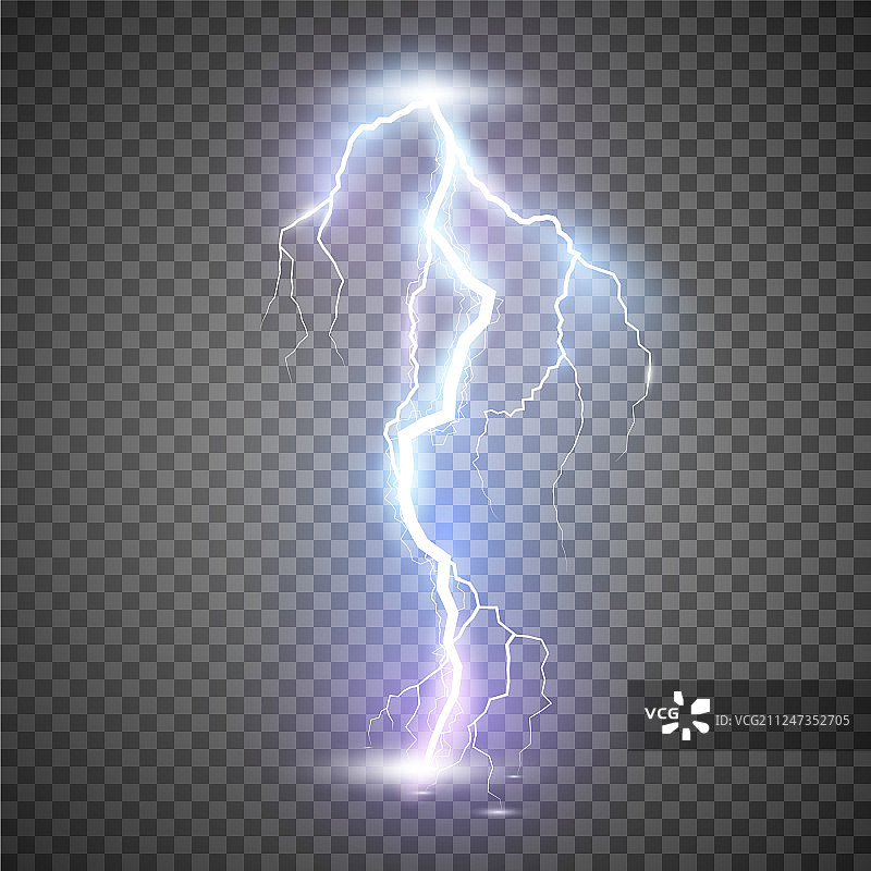 逼真的闪电雷暴魔法图片素材