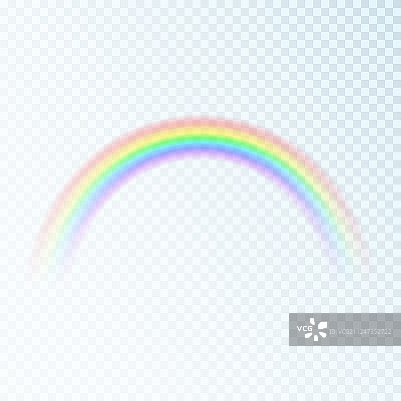 彩色彩虹光谱七色光图片素材