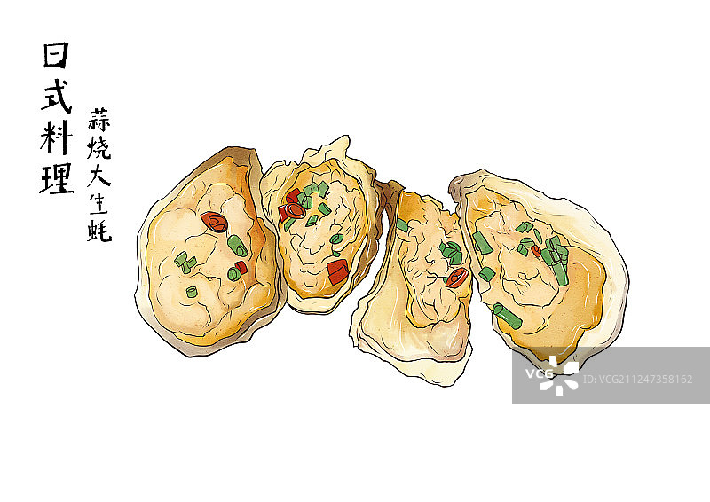 蒜烧大生蚝图片素材