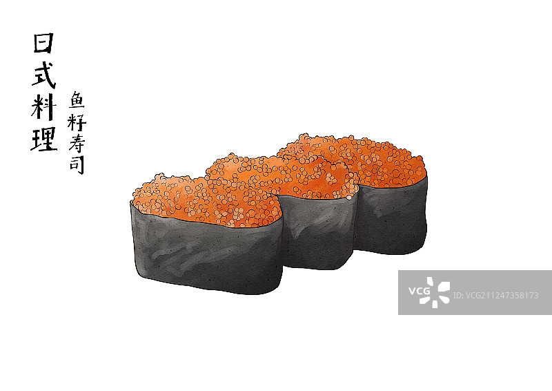 鱼籽寿司图片素材