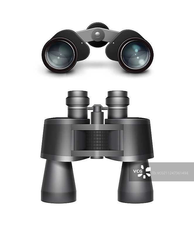 黑色旅行双筒望远镜图片素材