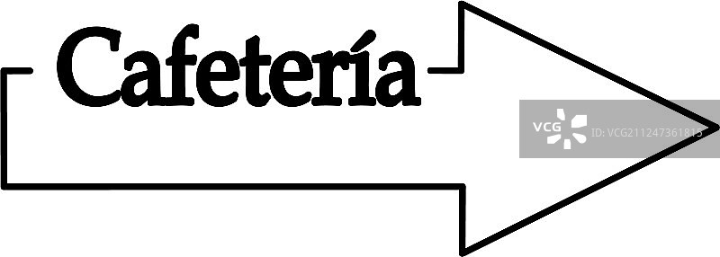 西班牙咖啡馆图标箭头指针线图片素材