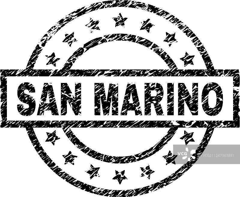 纹理圣马力诺印章图片素材