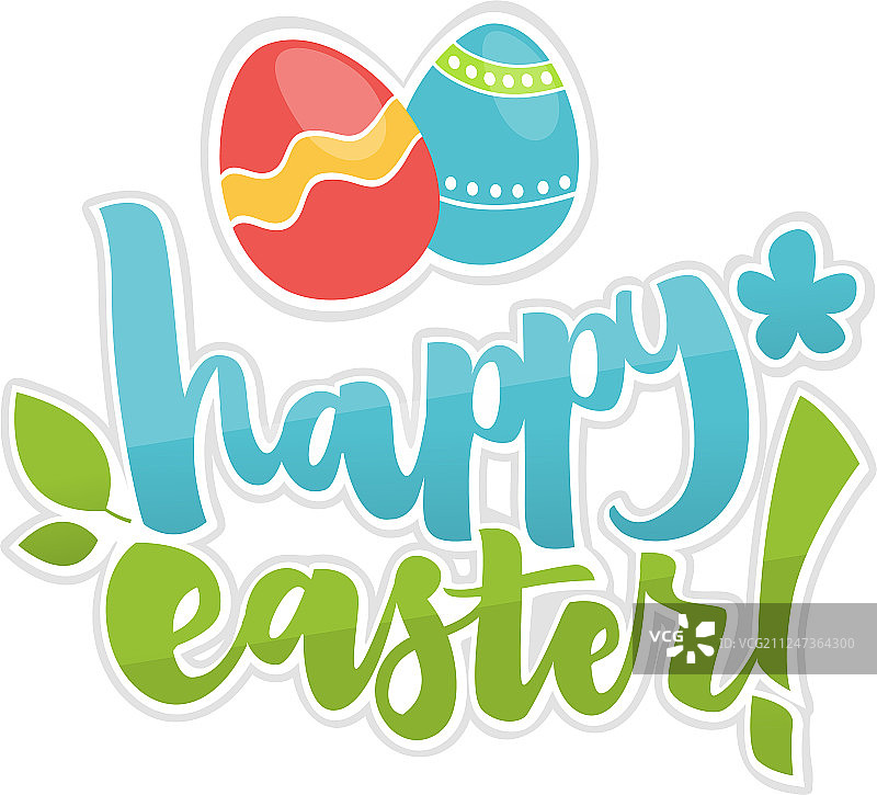 复活节问候语排版贺卡图片素材