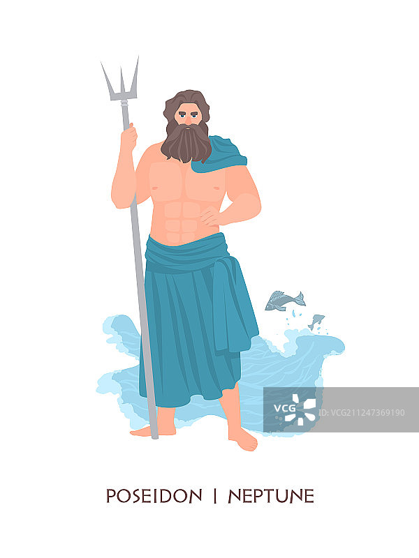 海神波塞冬或尼普顿——奥林匹斯海神图片素材
