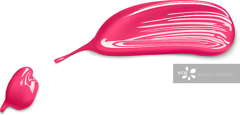 化妆品液体指甲油涂抹笔触图片素材