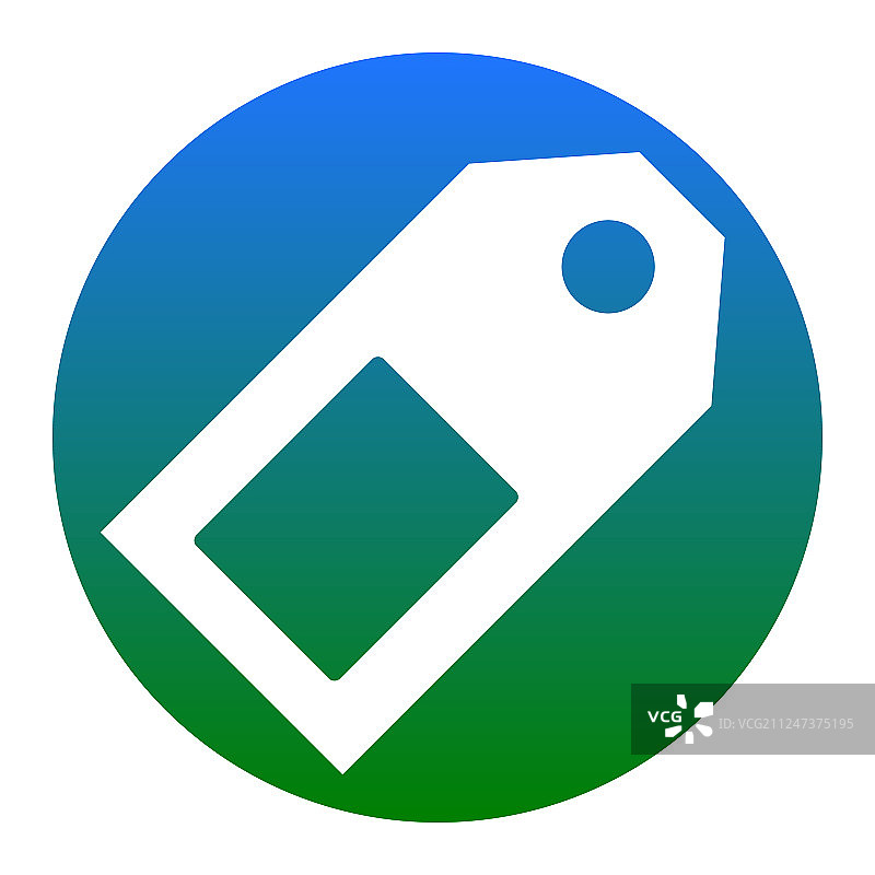 蓝底白色价格标签图标图片素材