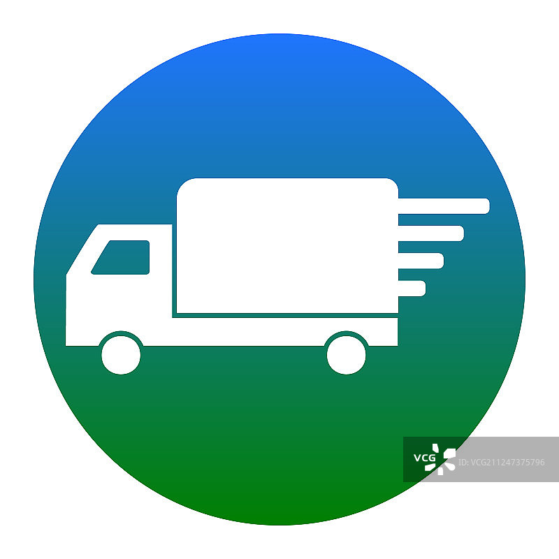 白色送货标志图标图片素材