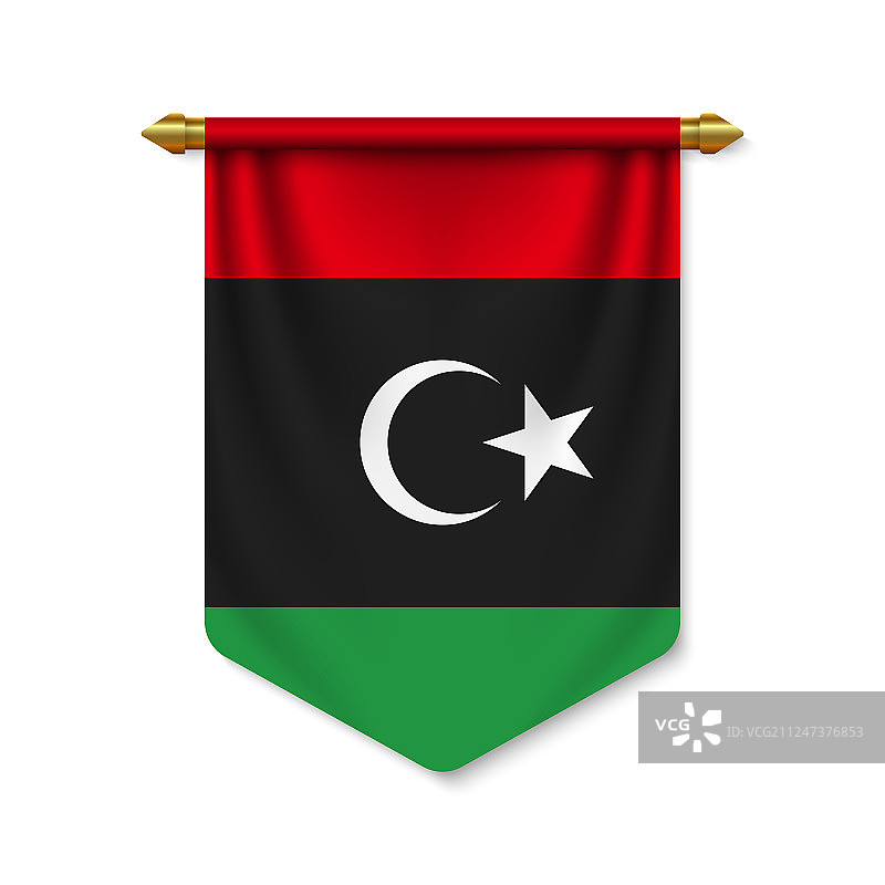 3d现实三角旗旗图片素材