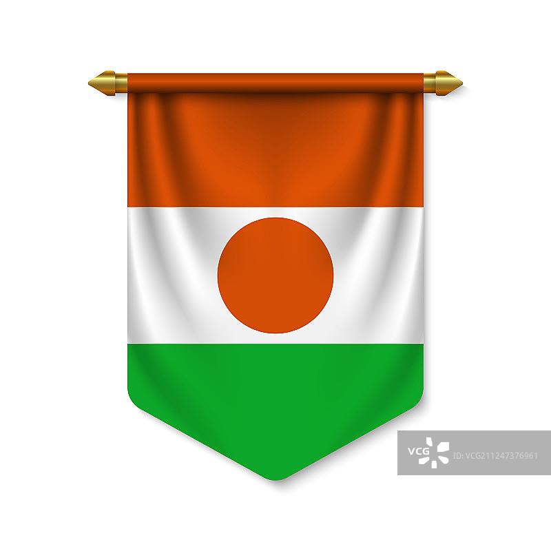 3d现实三角旗旗图片素材