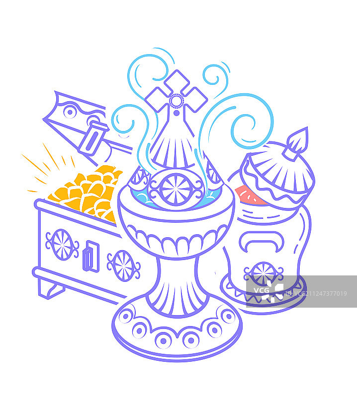 乳香、没药和黄金图片素材