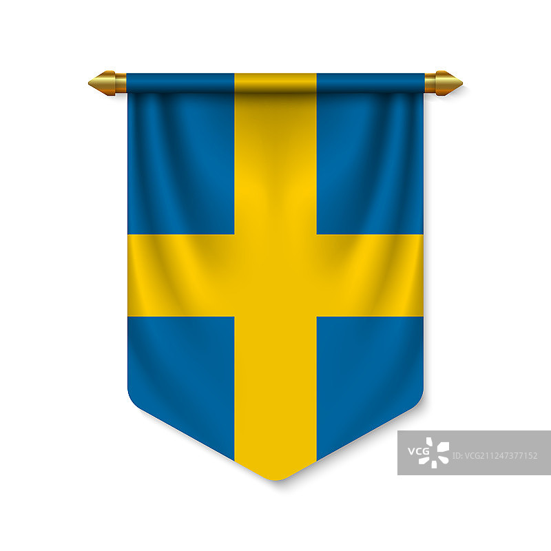 3d现实三角旗旗图片素材