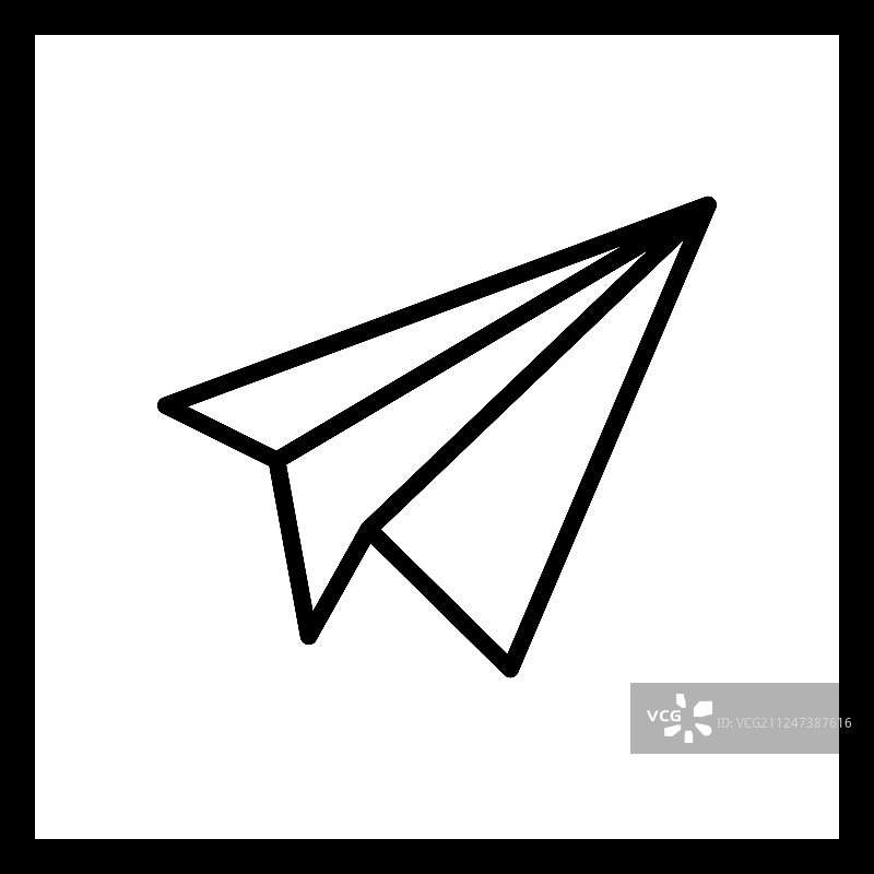 纸飞机图标图片素材