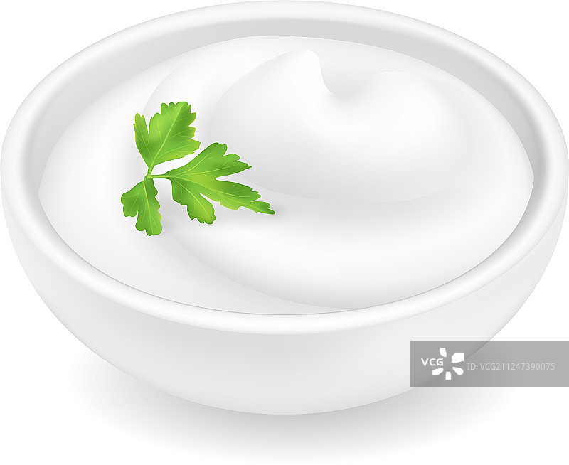 碗里的酸奶油图片素材