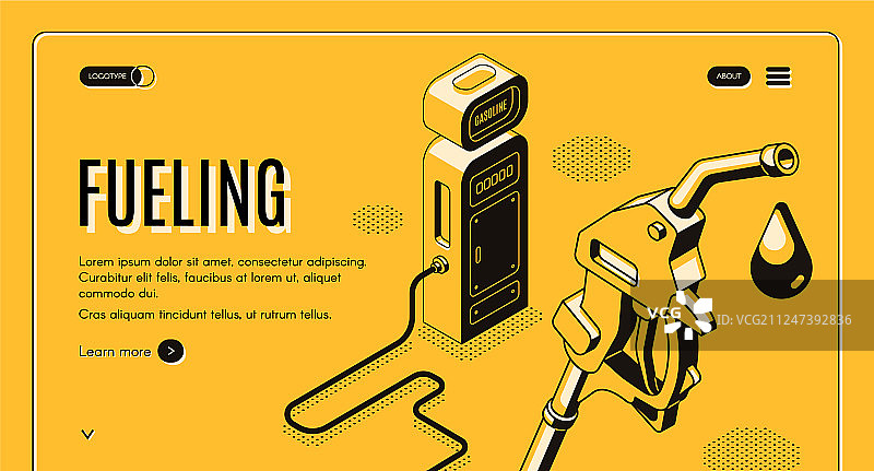 加油站网站模板图片素材