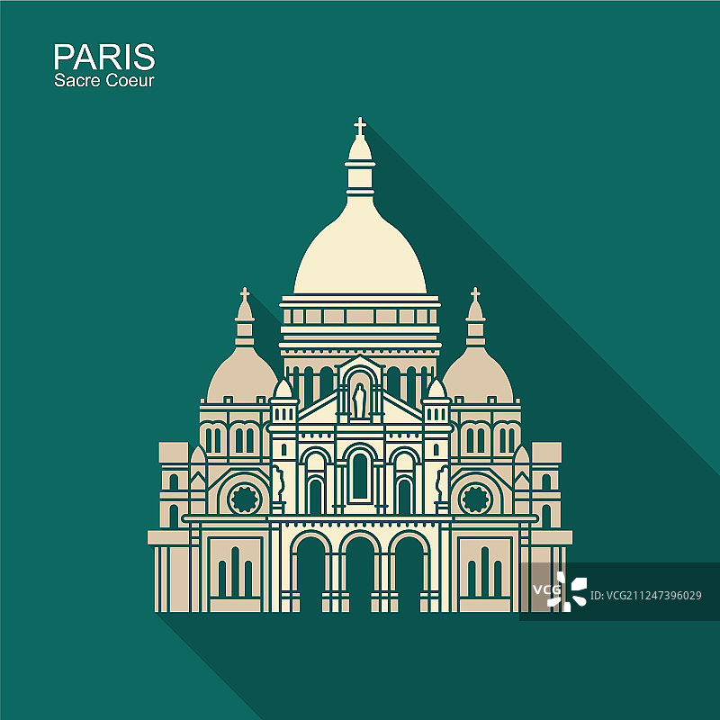 法国巴黎圣心大教堂图片素材