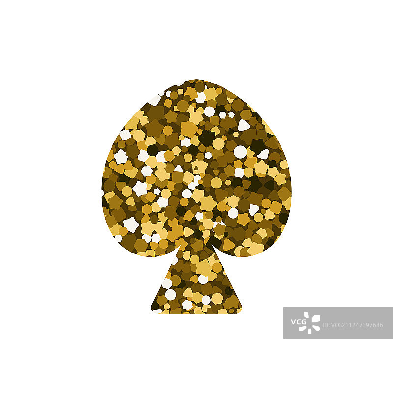 扑克牌花色：黑桃图片素材