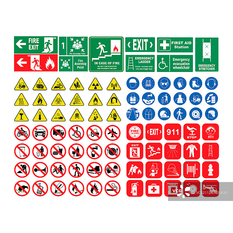 危险警告标志合集图片素材