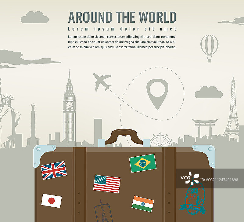 旅游作文与著名的世界地标图片素材