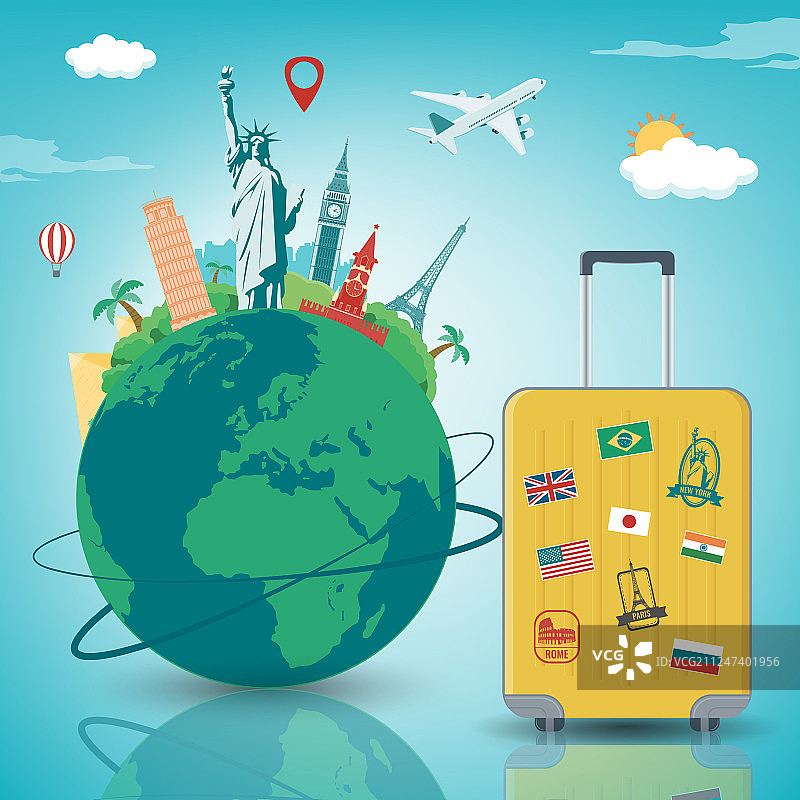 旅游作文与著名的世界地标图片素材