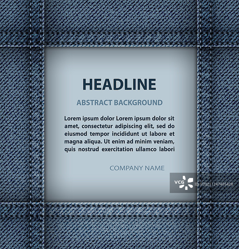 牛仔裤方形边框图片素材