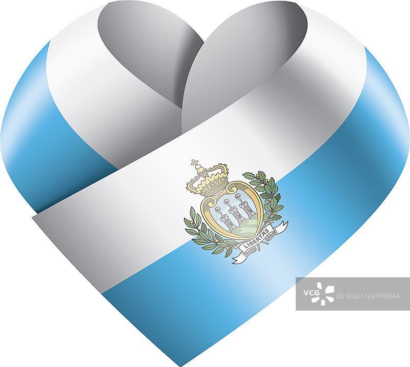 圣马力诺国旗上有白色图片素材