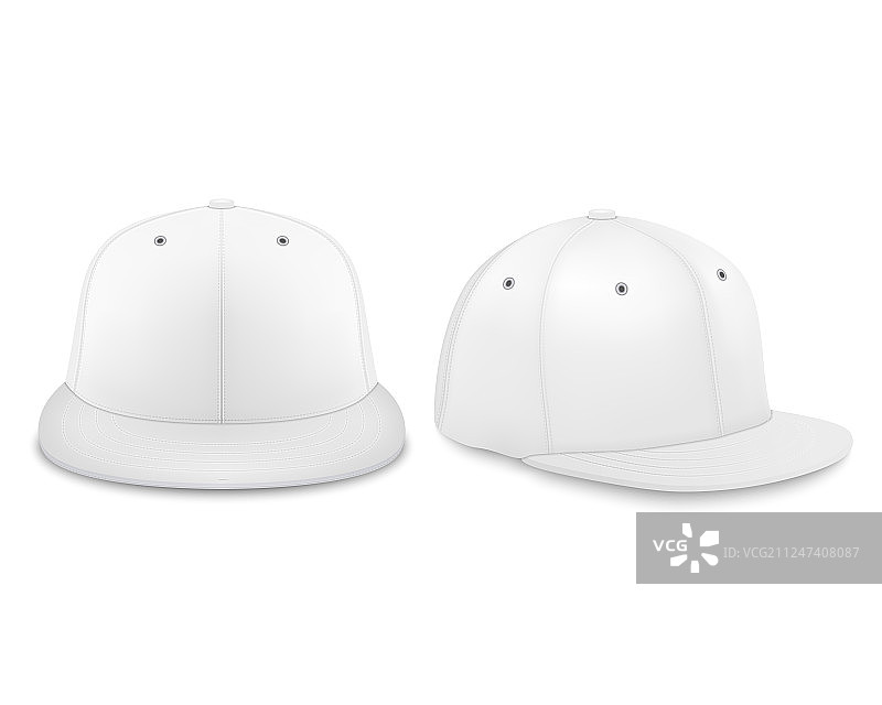 3D逼真渲染白色空白棒球图片素材