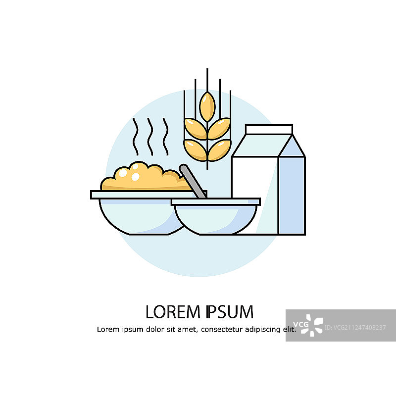 燕麦粥图片素材