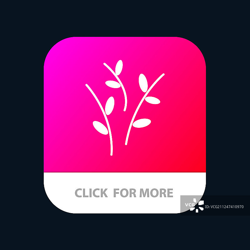 芽孢柔荑花序复活节自然移动应用按钮图片素材