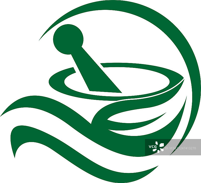 健康与树叶标志模板图片素材